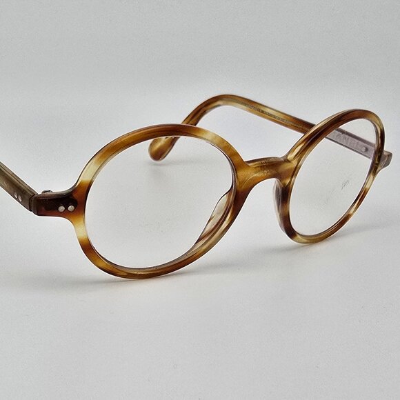 Chanel 3251 c.1413 Light Tortoise Round Eyeglasses Frame Italy 44-21-140 - Picture 6 of 15